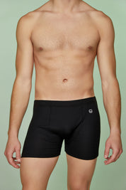 Ribbed Cotton Boxer Briefs Soft Lining