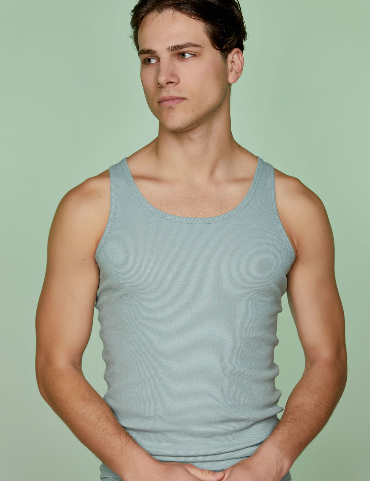 Ribbed Cotton Tank Top